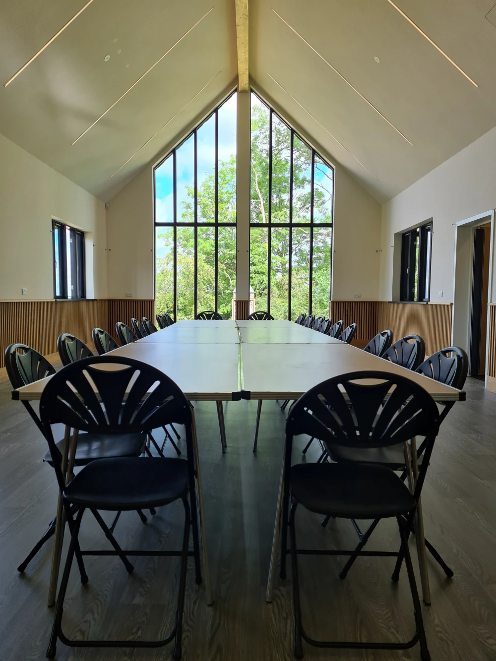 Main hall with tables